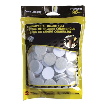 Shepherd Hardware Prod. Cmrcl Grd Felt 1" 96Pcs 6709